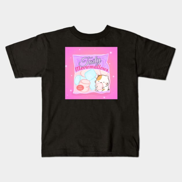 Tasty Mewmallows Kids T-Shirt by @muffin_cat_ig